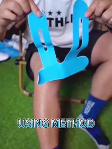 Buzesty Precut Kinesiology Tape for Knees 10 Pcs - Knee Support & Stability Knee Pain Relief Athletic Tape - Waterproof & Elastic Breathable Hypoallergenic Latex-Free Tape