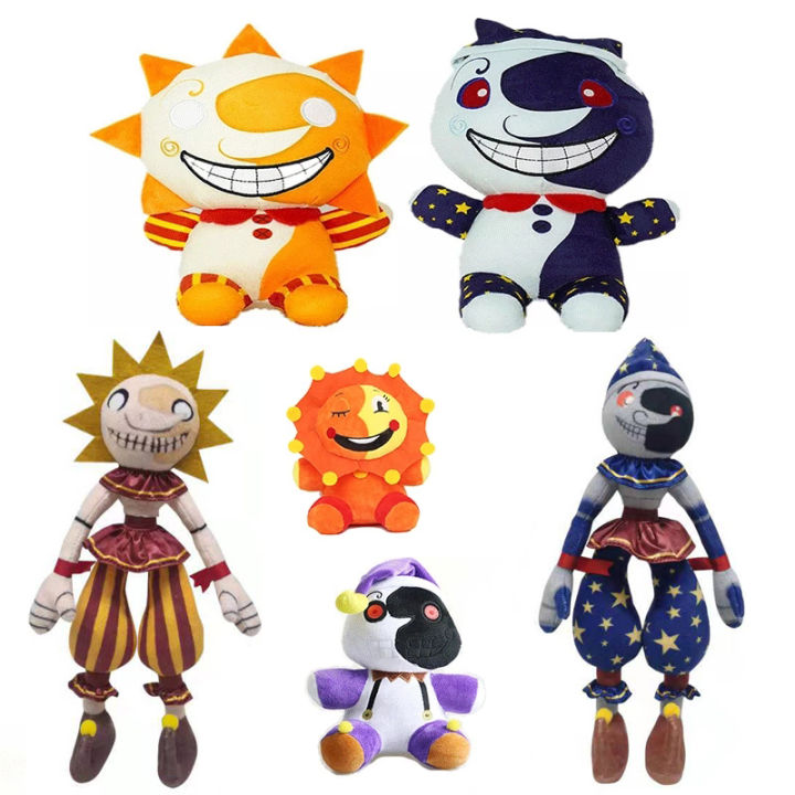 1pcs 20 28cm New Fnaf Sundrop Plush Toys Security Breach Sunrise Moondrop Boss Plush Toy Game 9645