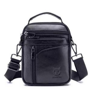 BULLCAPTAIN กระเป๋าผู้ชายหนังแท้คนสะพายข้างกระเป๋าสะพายไหล่กระเป๋าธุรกิจกระเป๋าหนังคนส่งเอกสาร