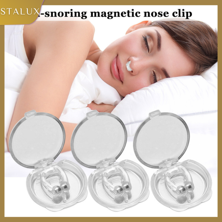 Starlux Silicone Magnetic Anti Snore Stop Snoring Nose Clip Sleep Tray Sleeping Aid Stop Snore 7653