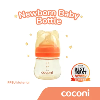 COCONI Newborn Baby Bottle 90ml Wide neck | Botol Susu Dot Bayi 90ml