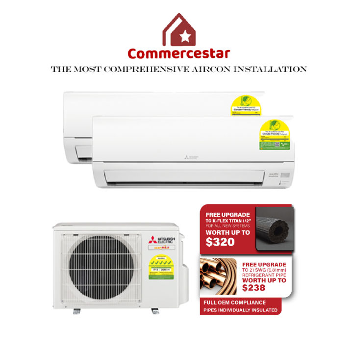 MITSUBISHI ELECTRIC STARMEX R32 NEW SYSTEM 2 (INSTALLATION INCLUDED FREE UPGRADED MATERIALS)
