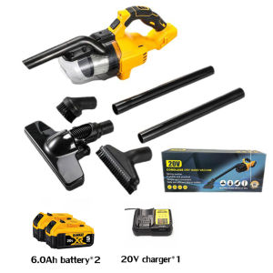 [ฟรีแบตเตอรี่สองก้อน] DEWALT DCV501L เครื่องดูดฝุ่น 20V 6.0Ah แบตเตอรี่ลิเธียมแบบชาร์จไฟได้เครื่องดูดฝุ่นไฟฟ้าแบบไม่มีแปรงมัลติฟังก์ชั่นบ้านยานพาหนะติดตั้งเครื่องดูดฝุ่นอุตสาหกรรม