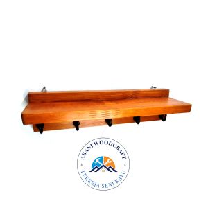 TERCANTIK...!!! Rak Dinding Kayu Jati Belanda Gantungan Rak Cantolan Baju Rak Dinding Multifungsi