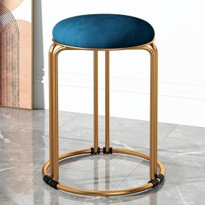 【LDIES】Nordic Dining Chair Home Dining Chair Living Room Leisure Chair Modern Ho Chair Round Stool