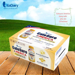 (Quét Mã QR Tích Xu) Sữa Bột Vitadairy CaloSure America Vị Thanh Nhẹ 800g/ Thùng 24 chai.