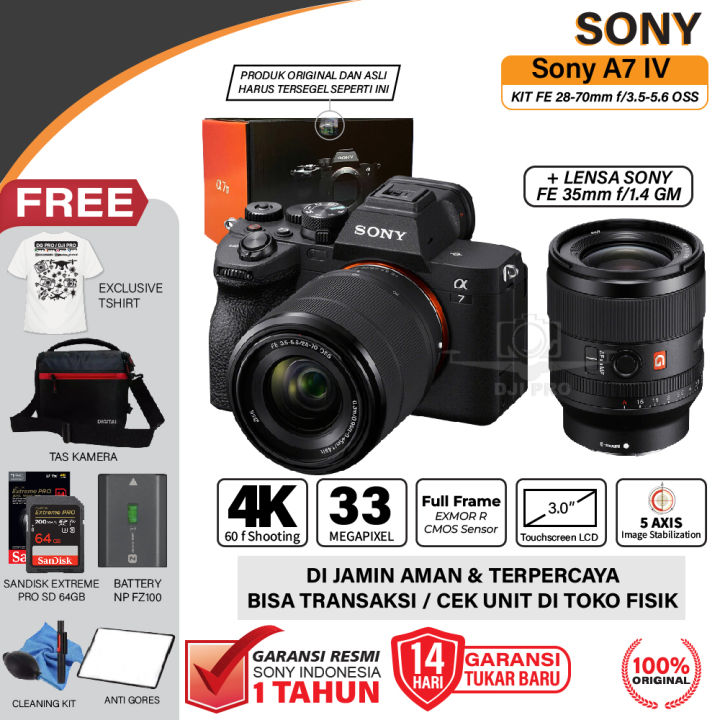 Sony Alpha A7IV A7 IV FE 35MM GM Mark A7M4