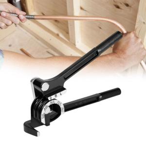 Ergonomic Pipe Bender 1/4" 5/16" 3/8" 180 Degree 3 In 1 Manual Bending Tool Brake Pipe Bender Hand Tool