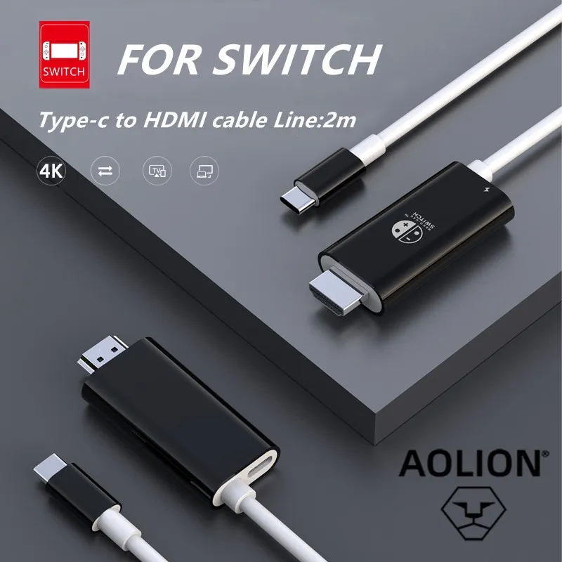 4K HDMI Compatible Cable for Nintendo Switch Switch Oled Lite - Main Image