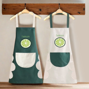 Waterproof Kitchen Apron Chef BBQ Cooking Baking Apron with Big Pocket for Grill Restaurant Bar Shop Cafes Beauty Nails