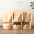 1KG Túi Zip Giấy Kraft Đáy Đứng Có Cửa Sổ/ Túi Zip Giấy Đựng Thực Phẩm. 