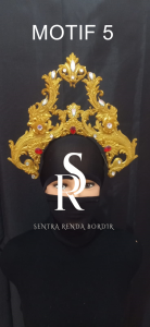 Mahkota Tari Aksesoris Karnaval Bahan Lem Lilin Motif 5