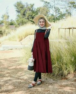 FEMMESHOP - OVERALL WANITA / CARDIGAN MUSLIM / OUTER MURAH / OUTER KOREA - GM KEANY TUNIK OVERALL