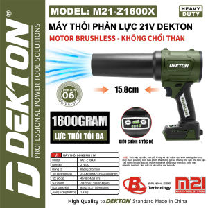 Thân máy thổi phản lực Dekton M21-Z1600/ M21-Z1600X- xám và oliu