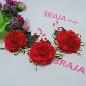 Korsase Rose peniti / Bunga Dada / Bros Panitia (WARNA) / Bunga Semat Jas Baju