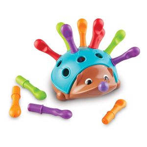 Hedgehog sorter toy/ Color sorting/ Fine motor training/ Hand eye coordination toy