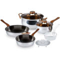 Oxone OX911 Cookware Set 4 + 2 Pcs Stainless Steel. 