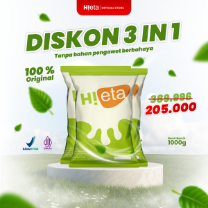 Susu Kambing Etawa Bubuk 1kg Alami - Rasa Original - Paket 3 - HiEta