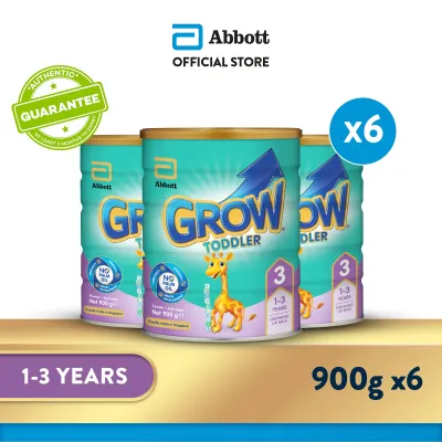 [Bundle of 6] GROW Growing Up Milk for Toddlers - Stage 3 (1 - 3 years) - 900g