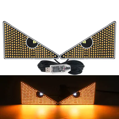 Car Truck Devils Eye Car Expression Light LED Eye Light USB Eye Light Wiring-free Ambient Light