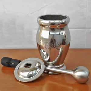 btnx Advanced Heavy Duty 304 Stainless Steel Mortar Pestle Kit - 500ml Capacity (including flat and round pestle) Q3P9R