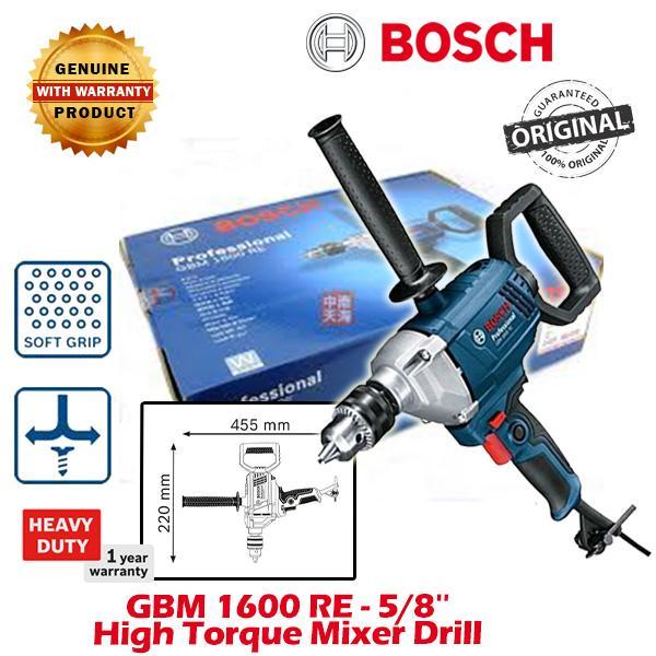 BOSCH GBM 1600 RE – 5/8” 16 mm capacity High Torque Drill GBM