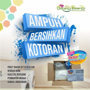 Determat Eco Bahan Sabun Deterjen Cair Cuci Pakaian Ekonomis Hasil Jadi 20 Liter