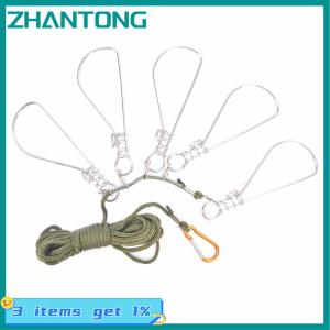 ZHANTONG Fishing Lock Buckle fishing Snaps Chain Stringer With Float Live Fish Lock Belt