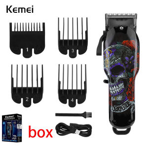 Kemei Hair Clipper Rechargeable Barber Cordless Cut Machine Electric Hair Cutting Men Shaver Hair Trimmer KM-735