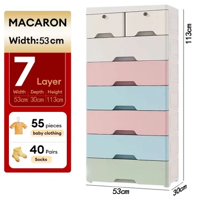 Durabox Cabinet Drawer Storage Cabinet Thickened Plastic Wardrobe Home Organizer Dust Multifunction Organizer For Clothes With Wheels