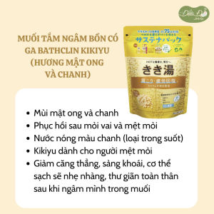 Muối tắm ngâm bồn muối tăm có ga sủi bọt khí Bathclin Kikiyu 360g - Hàng nội địa Nhật - Đậu đỏ shop
