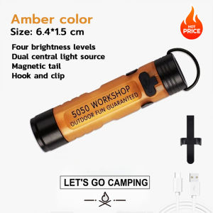 1PC Pocket Mini Flashlight Outdoor Key Clip Cap Ambient Led Long Endurance Disaster Emergency 5050 Small Light