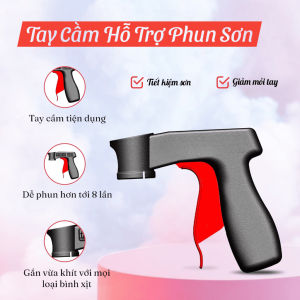 Tay Cầm Phun Sơn Gắn Chai Xịt Đa Năng | Dụng Cụ Xịt Sơn Mini | Tay Cầm Chai Xịt | Không Mỏi Tay Phun Đều
