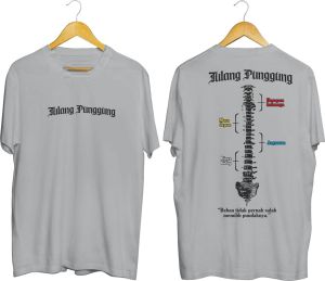 Kaos Atasan oblong pria Lengan pendek \ Kaos oblong Sablon Tulang punggung / Kaos Oblong / Baju Kaos Tshirt/ Tshirt pria / Tshirt pria