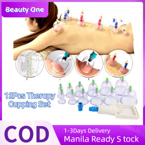 12 pcs Traditional Ventosa Vacuum Cupping Health Massage Therapy Set Chinese Medical Vacuum Cans