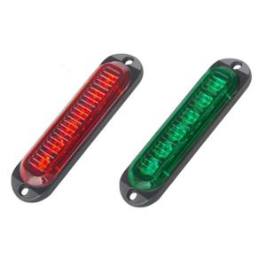 Corrosion Resistant Red Blue Marine Navigation Light 6 LEDs Waterproof Housing For Boats Yachts Marine Applications 2pcs