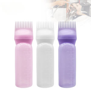 Hair Dye Refillable Bottle Applicator Comb Multicolor Plastic Dispensing Salon Oil Hair Coloring Hairdressing Styling Tool 170ml