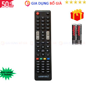 Remote điều khiển tivi ASANZO Mã 10 điều khiển TV Asanzo LCD-LED - Tặng kèm pin - Gia Dụng Bố Già