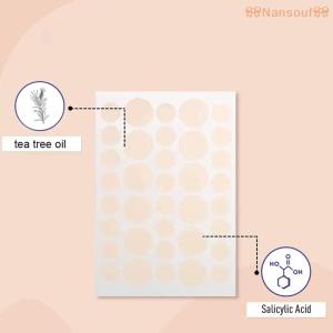 🎀【Special price】🎀Nansouf🎀 720ชิ้น เซ็ตแผ่นแปะสิวสำหรับดูแลผิวลดสิว2ขนาดสติกเกอร์จุดดูดซับการรักษาแบบมืออาชีพที่มองไม่เห็นสำหรับผู้ชายผู้หญิง