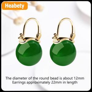 【2-3 ngày giao hàng】 Cổ Phong Cách Ngọc Bead Bông Tai Nhẹ Nhàng Thời Trang Tính Khí Tai Khóa Cho Phụ Nữ Cô Gái Retro Bông Tai Đồ Trang Sức Phụ Kiện Quà Tặng