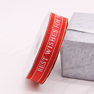 Cuộn Ruy Băng Chữ : "Best Wishes For You" Size 25cmx45m Trang Trí Quà Tặng - Bó Hoa....