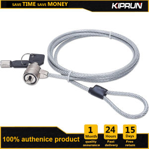 KIPRUN Laptop Cable Lock Zinc Alloy Notebook Computer Security Lock With 2 Tubular Keys 1.1M Steel Cable
