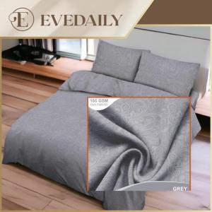 Bedcover Set Sprei Bedcover Seprei Jacquard Emboss Aesthetic - Single Size - Queen Size - King Size - Evedaily