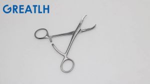 GREATLH 1pcs Toothed Phalanges Reduction Forceps Orthopedics Bone Holding Forceps Stainless Steel Orthopedic Surgery Instrument