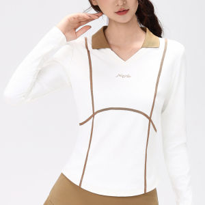 Áo quần chơi gôn mùa đông và phong cách mùa thu mới cho phụ nữ-Áo khoác không tay áo chui đầu cổ chữ V sành điệu áo len dệt. Ấm áp và thoải mái chất lượng cao hình thức phù hợp ngoài trời và đồ thể thao giản dị bộ váy.