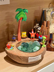 Creative coconut shell diffuser crystal stone aromatherapy candle gift box niche atmosphere gift bedroom bathroom diffuser stone souvenir