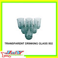 JMY TRANSPARENT DRINKING GLASS BASO #502 (SET BY 6 ). 