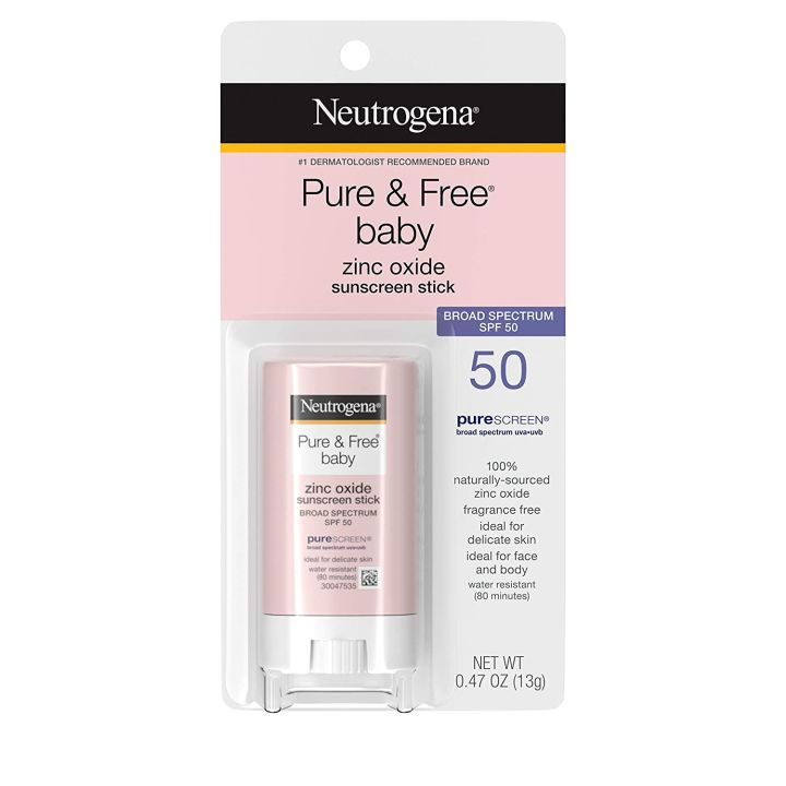 Neutrogena Pure Free Baby Zinc Oxide Sunscreen Stick, SPF 50, oz  Lazada PH
