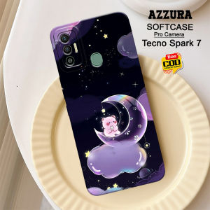 New Kartun Case Softcase Pro Camera Tecno Spark 7 Terbaru Bahan Karet Lentur & Tebal Silikon