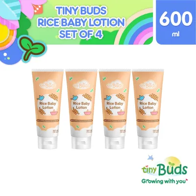 Tiny Buds Natural Rice Baby Lotion 150mL - Set of 4